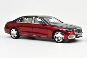 Mercedes Maybach S680 Z223 Nautical Blue & Patagonia Red Norev 1:18 183919 Metal
