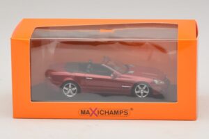 Mercedes SL R230 Vermelho Metálico Maxichamps 1:43 940037530 Metal - imagem 5 de 5