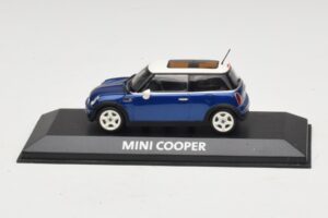 Mini Cooper S R53 Azul Escuro Com Teto Panorâmico Minichamps 1:43 MINI021 Metal