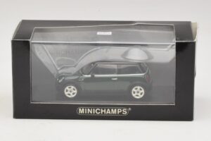 Mini Cooper S R53 Verde Escuro Com Teto Preto Minichamps 1:43 MINI023 Metal - imagem 5 de 5