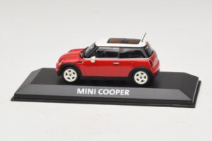 Mini Cooper S R53 Vermelho Com Teto Panorâmico Minichamps 1:43 MINI024 Metal
