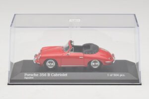Porsche 356 B Cabriolet Vermelho Minichamps 1:43 400064331 Metal - imagem 4 de 5