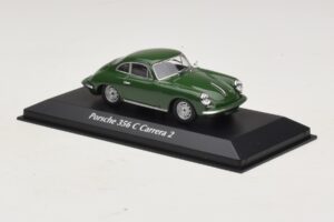 Porsche 356C Carrera 2 Verde Escuro Maxichamps 1:43 940062360 Diecast - imagem 3 de 5