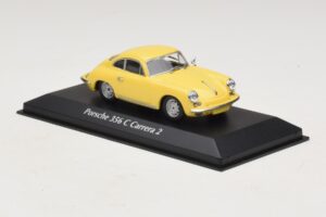 Porsche 356C Carrera 2 Amarelo Maxichamps 1:43 940062361 Metal - imagem 3 de 5