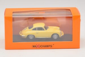 Porsche 356C Carrera 2 Amarelo Maxichamps 1:43 940062361 Metal - imagem 5 de 5