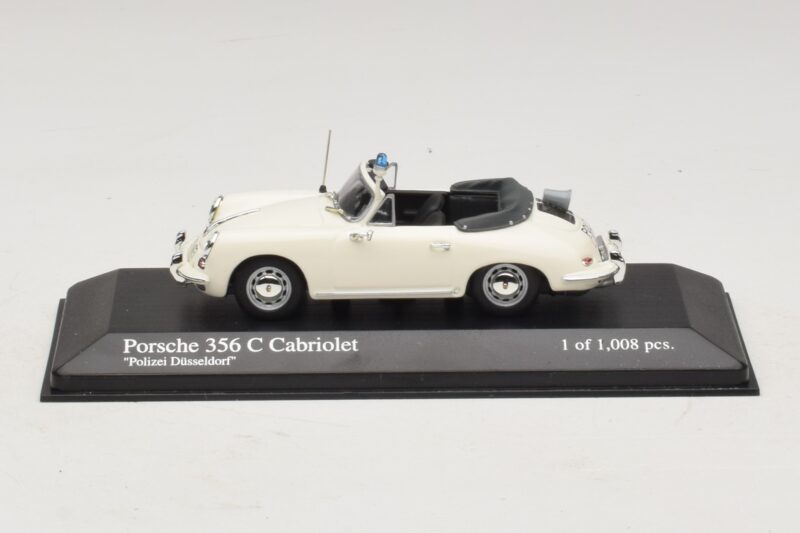 Porsche 356C Cabriolet Polizei Dusseldorf Minichamps 1:43 430062391 Metal