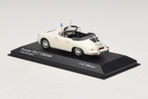 Porsche 356C Cabriolet Polizei Dusseldorf Minichamps 1:43 430062391 Metal - imagem 3 de 5