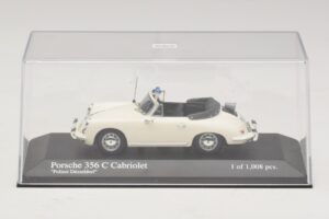 Porsche 356C Cabriolet Polizei Dusseldorf Minichamps 1:43 430062391 Metal - imagem 4 de 5