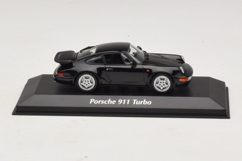 Porsche 911 964 Turbo Preto Maxichamps 1:43 940069101 Metal