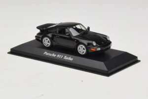 Porsche 911 964 Turbo Preto Maxichamps 1:43 940069101 Metal - imagem 3 de 5