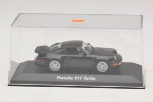 Porsche 911 964 Turbo Preto Maxichamps 1:43 940069101 Metal - imagem 4 de 5