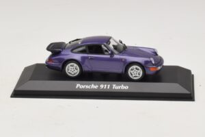 Porsche 911 964 Turbo Roxo Metálico Maxichamps 1:43 940069100 Metal