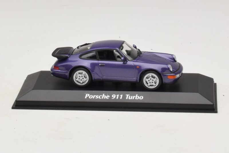 Porsche 911 964 Turbo Roxo Metálico Maxichamps 1:43 940069100 Metal