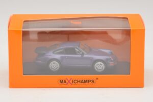 Porsche 911 964 Turbo Roxo Metálico Maxichamps 1:43 940069100 Metal - imagem 5 de 5