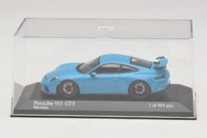 Porsche 911 991.1 GT3 Azul Minichamps 1:43 410066022 Metal - imagem 4 de 5