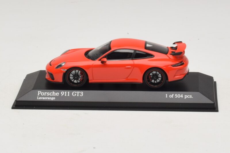 Porsche 911 991.1 GT3 Laranja Minichamps 1:43 410066024 Metal