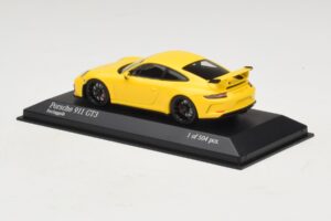 Porsche 911 991.1 GT3 Amarelo Minichamps 1:43 410066020 Metal - imagem 3 de 5