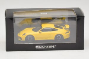 Porsche 911 991.1 GT3 Amarelo Minichamps 1:43 410066020 Metal - imagem 5 de 5