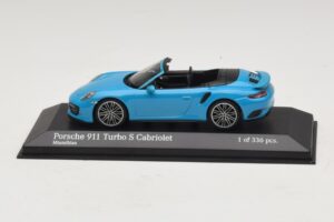 Porsche 911 991.1 Turbo S Cabriolet Azul Minichamps 1:43 Porsche 911 991.1 Turbo S Cabriolet Azul Minichamps 1:43 410067182 Diecast