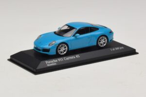 Porsche 911 991.2 Carrera 4S Azul Minichamps 1:43 410067242 Metal - imagem 2 de 5