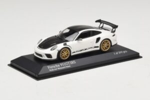 Porsche 911 991.2 GT3 RS Branco Com Weissach Package Minichamps 1:43 410067022 Metal - imagem 2 de 5