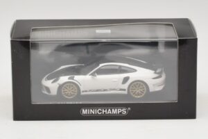 Porsche 911 991.2 GT3 RS Branco Com Weissach Package Minichamps 1:43 410067022 Metal - imagem 5 de 5