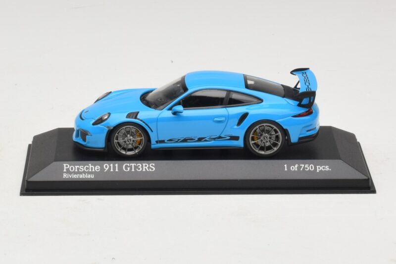 Porsche 911 991 GT3 RS Azul Minichamps 1:43 410063222 Metal