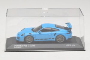 Porsche 911 991 GT3 RS Azul Minichamps 1:43 410063222 Metal - imagem 4 de 5
