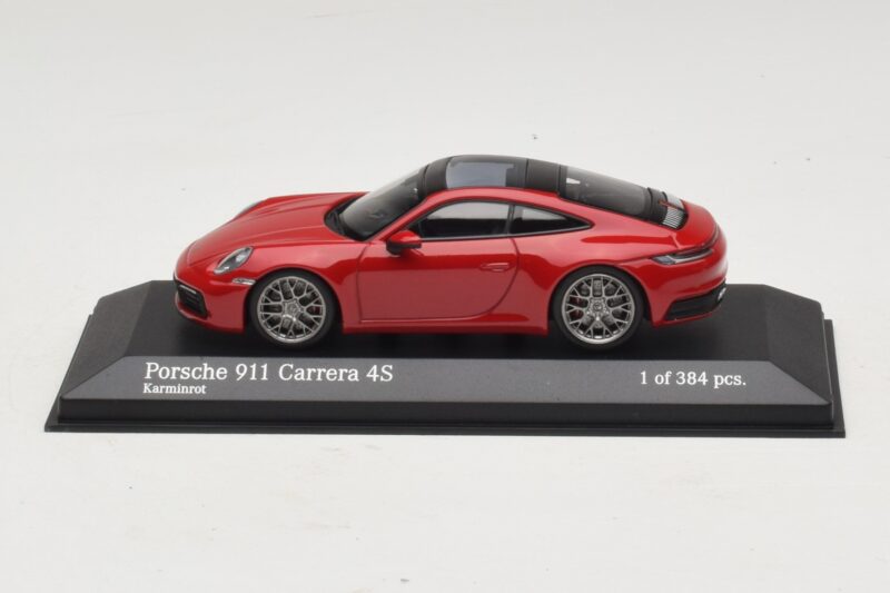 Porsche 911 992 Carrera 4S Vermelho Minichamps 1:43 Porsche 911 992 Carrera 4S Vermelho Minichamps 1:43 410069321 Metal