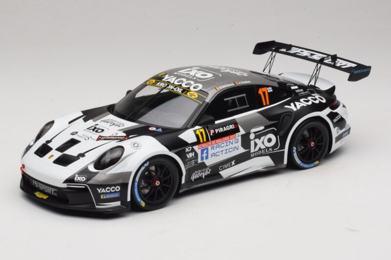 Porsche 911 992 Rally GT #17 C. De Cecco / J. Humblet Rallye de Wallonie 2025 IXO 1:18 18RMC255 Metal