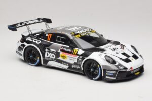 Porsche 911 992 Rally GT #17 C. De Cecco / J. Humblet Rallye de Wallonie 2025 IXO 1:18 18RMC255 Metal - imagem 4 de 6