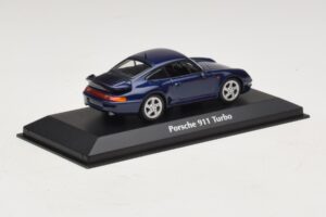 Porsche 911 993 Turbo Blue Metallic Maxichamps 1:43 940069201 Metal - imagem 2 de 5