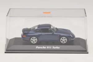 Porsche 911 993 Turbo Blue Metallic Maxichamps 1:43 940069201 Metal - imagem 5 de 5