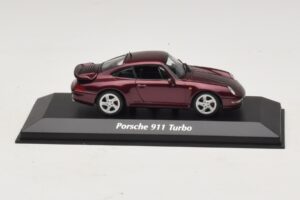 Porsche 911 993 Turbo Vermelho Metálico Maxichamps 1:43 940069200 Metal