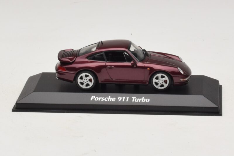 Porsche 911 993 Turbo Vermelho Metálico Maxichamps 1:43 940069200 Metal