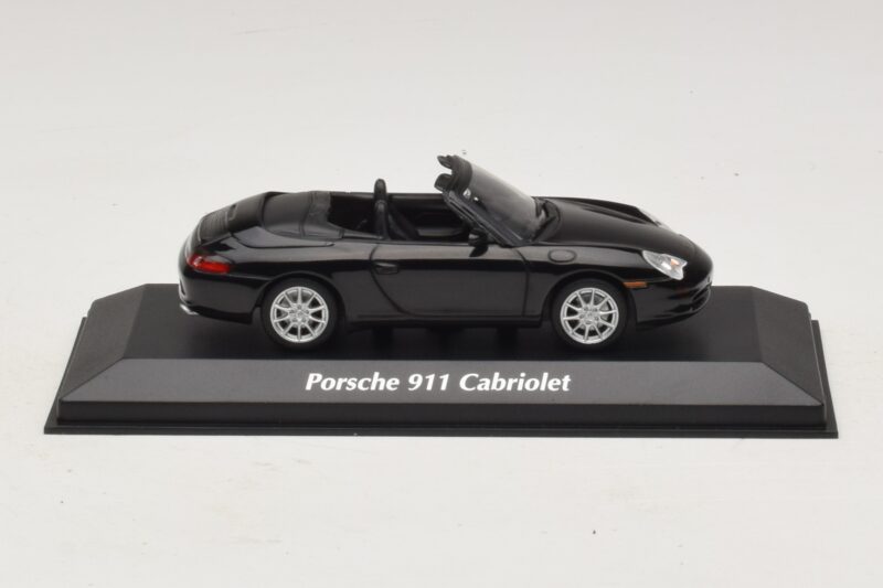 Porsche 911 996 Cabriolet Preto Metálico Maxichamps 1:43 940061030 Metal