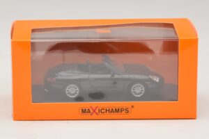 Porsche 911 996 Cabriolet Preto Metálico Maxichamps 1:43 940061030 Metal - imagem 5 de 5