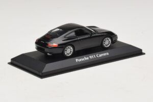 Porsche 911 996 Carrera Preto Maxichamps 1:43 940061020 Metal - imagem 2 de 5