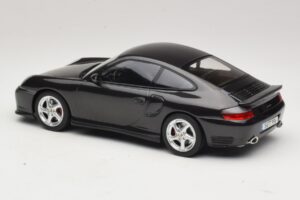 Porsche 911 996 Turbo Preto Metálico KK-Scale 1:18 KKDC181472 Metal - imagem 5 de 6