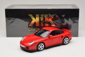 Porsche 911 996 Turbo Vermelho KK-Scale 1:18 KKDC181474 Metal - imagem 6 de 6