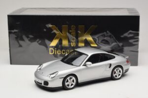 Porsche 911 996 Turbo Prateado KK-Scale 1:18 KKDC181471 Metal - imagem 6 de 6