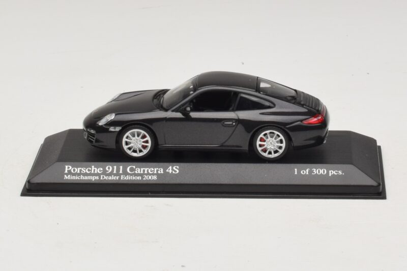 Porsche 911 997 Carrera 4S Cinzento Metálico Minichamps 1:43 403066430 Metal