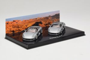 Porsche Carrera GT Spider & Coupé Conjunto Prateado Minichamps 1:43 WAP02010314 Metal - imagem 2 de 5