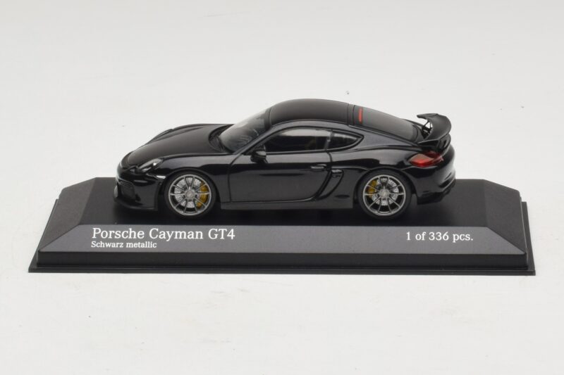 Porsche Cayman GT4 981 Black Metallic Minichamps 1:43 410066121 Metal