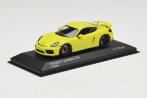 Porsche Cayman GT4 981 Verde Minichamps 1:43 410066122 Metal - imagem 2 de 5