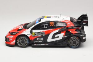 Toyota GR Yaris Rally1 #99 O. Solberg / E. Edmondson Rally Monte Carlo Winner 2026 IXO 1:18 18RMC269A Metal - imagem 3 de 6