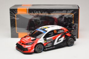 Toyota GR Yaris Rally1 #99 O. Solberg / E. Edmondson Rally Monte Carlo Winner 2026 IXO 1:18 18RMC269A Metal - imagem 6 de 6