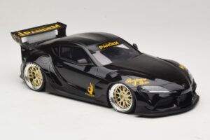 Toyota Supra GR A90 Pandem V1.0 Preto TopSpeed 1:18 TS0307 Resina - imagem 4 de 6