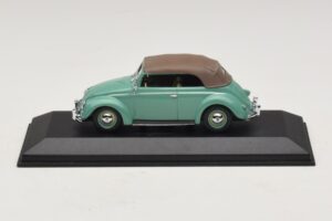 Volkswagen 1200 Cabriolet Capota De Lona Verde Minichamps 1:43 430052042 Metal