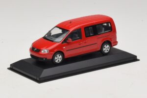 Volkswagen Caddy 2K Bus Vermelho Minichamps 1:43 CADDY009 Metal - imagem 2 de 5